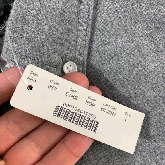 J Crew Wool Shirt Men Large‎ Gray Elbow Patch Huckberry Dapper Modern NEW - Picture 3 of 9